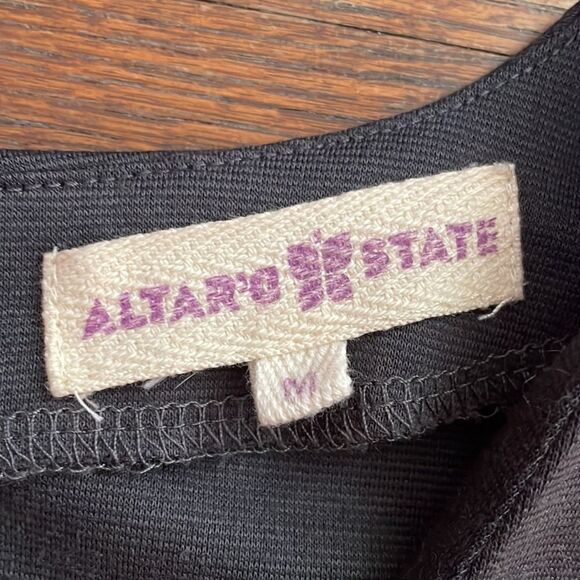 Altar’d State Charcoal V-Neck Cap Sleeve Dress - Picture 2 of 6